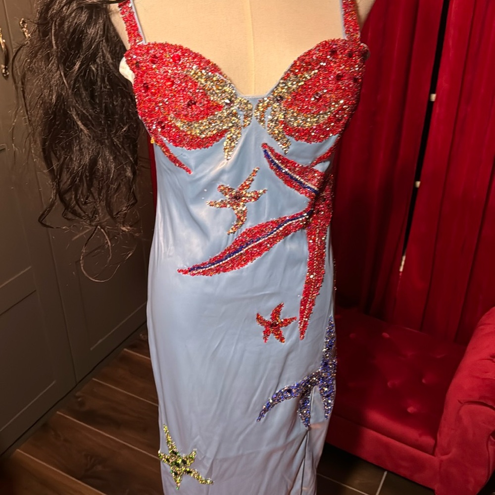 Mermaid rhinestone gown